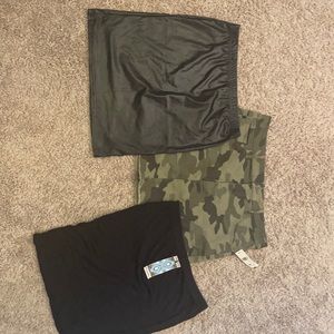 3 skirts all never worn! 2 of the skirts have tags